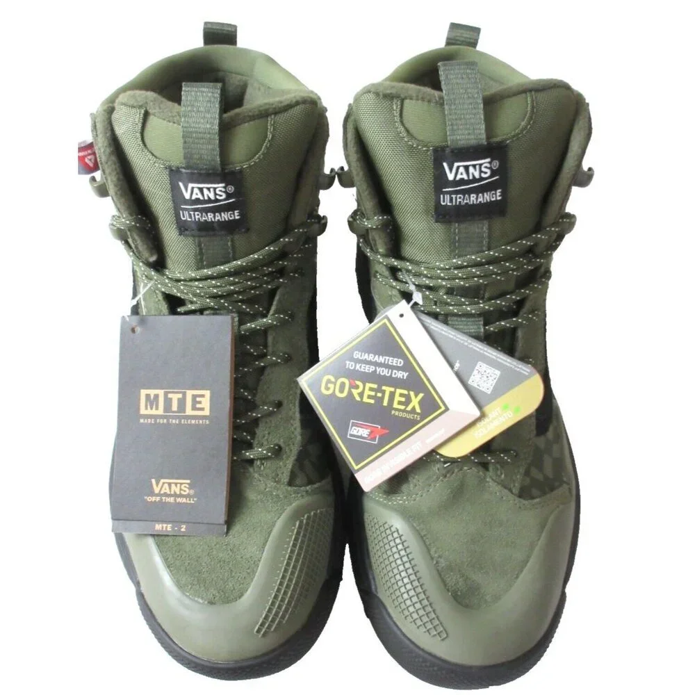 Vans Women's Ultrarange Exo MTE-2 Grape Green Warped Check Waterproof Size 8.5 - Picture 3 of 6